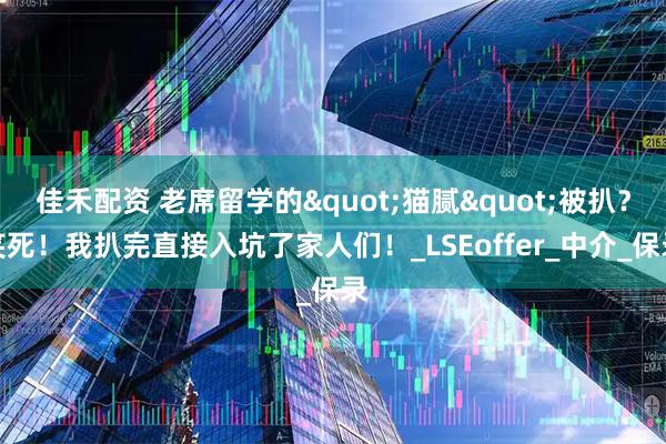 佳禾配资 老席留学的"猫腻"被扒？笑死！我扒完直接入坑了家人们！_LSEoffer_中介_保录